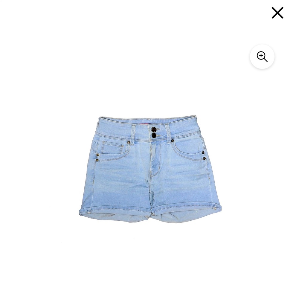Guess high rise, light blue denim shorts, size 4/27